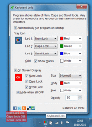 Keyboard Leds screenshot